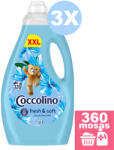 Coccolino Blue Splash XXL öblítő 3x2, 99 liter [360 mosás]