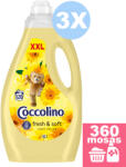 Coccolino Happy Yellow XXL öblítő 3x2, 99 liter [360 mosás]