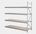 STOW Horganyzott STOW Minirack polcrendszer 2500x2700x800 mm - 4 polc, teherbírás 1520 kg - KIEGÉSZÍTŐ MODUL