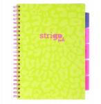 strigo Spirálos Jegyzetfüzet Pad A4/100 lap neon zöld (PADS082)