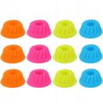  Szilikon Muffin Formák Muffin Papírok Bögrék Szett 12 Db-os (HT2C5347)