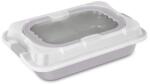 Berlinger Haus Tava cu capac plastic 36, 5x24 cm Taupe Berlinger Haus BH 8638, antiaderenta, gri