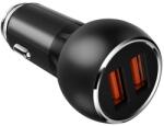 LDNIO Incarcator Auto Ldnio QuickCharge 3.0 (C503Q), 2*USB, 36W, Cablu USB-C inclus, Negru