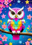 Enjoy - Puzzle Starry Owl - 1 000 piese