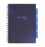 strigo Spirálos Jegyzetfüzet B5/100 lap kockás Basic sötétkék (PADS057)