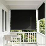 vidaXL Щора за открито с UV защита Черно 100 x 230 см (Ш x В) (42041259)