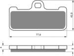 GOLDFREN Placute de frana GOLDFREN GP6 (46781)