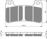 GOLDFREN Placute de frana GOLDFREN GP6 (46802)