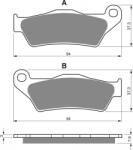 GOLDFREN Placute de frana GOLDFREN S33 STREET Spate (46557)