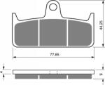 GOLDFREN Placute de frana GOLDFREN GP6 (46826)