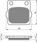 GOLDFREN Placute de frana GOLDFREN S33 OFF-ROAD Spate (46981)