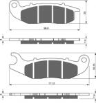 GOLDFREN Placute de frana GOLDFREN S33 STREET FRONT (124601)