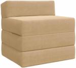 vidaXL Canapea Pat Pliabila Verde deschis gri 200 x 70 x 10 cm GartenMobel Dekor (900032) Canapea