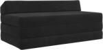 vidaXL Canapea Pat Pliabila Negru 120 x 60 x 49 cm Tesatura GartenMobel Dekor (900045) Canapea