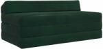 vidaXL Canapea Pat Pliabila Verde închis 120 x 60 x 49 cm Tesatura GartenMobel Dekor (900043) Canapea