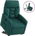 vidaXL Fotoliu rabatabil ridicare pe verticala, verde închis, textil GartenMobel Dekor (3303038)