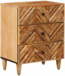 vidaXL Noptiera cu sertar Maro 50 x 33 x 60 cm Lemn de mango solid GartenMobel Dekor (4018925)