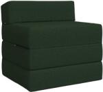 vidaXL Canapea Pat Pliabila Verde închis 200 x 70 x 10 cm Tesatura GartenMobel Dekor (900020) Canapea