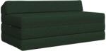vidaXL Canapea Pat Pliabila Verde închis 120 x 60 x 49 cm Tesatura GartenMobel Dekor (900037) Canapea