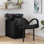vidaXL Scaun pentru sampon Manual Negru 63 x 141 x 92 cm PVC GartenMobel Dekor (42009070)