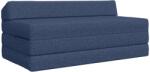 vidaXL Canapea Pat Pliabila albastru 120 x 60 x 49 cm Tesatura GartenMobel Dekor (900039) Canapea