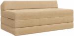 vidaXL Canapea Pat Pliabila Gri Verde 120 x 60 x 49 cm Tesatura GartenMobel Dekor (900049) Canapea