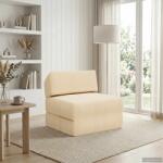 vidaXL Canapea Pat Pliabila Crem 60 x 70 x 41 cm Tesatura GartenMobel Dekor (900065) Canapea