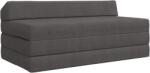vidaXL Canapea Pat Pliabila Gri închis 120 x 60 x 49 cm Tesatura GartenMobel Dekor (900047) Canapea