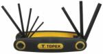TOPEX Imbuszkulcs Készlet 8 részes T9-T40 35D959 (35D959)