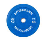 Sportmann Disc Greutate Cauciuc SPORTMANN - 20 kg 51 mm (SM1259)