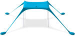 Sun Ninja Cort de plaja Sun Ninja, 120 x 80 cm, instalare rapida, protectie UV, 4 stalpi aluminiu, geanta termoizolanta, Turcoaz (810069953328) Cort