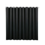 Jemidi Draperie opaca cu inele Jemidi, 300 x 245 cm, Negru, Poliester, 55275.01. 02 (4056825058265)