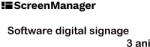 ScreenManager Софтуер за дигитални табели Enterprise SCREENMANAGER 3 години