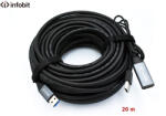 Infobit Активен USB 3.0 удължителен кабел AM/AF, Infobit iCable-USB-ACC20, 5Gbps, 20 м (iCable-USB-ACC20)