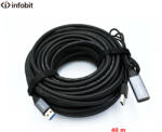 Infobit Активен USB 3.0 удължителен кабел AM/AF, Infobit iCable-USB-ACC40, 5Gbps, 40 м (iCable-USB-ACC40)