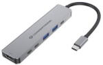 Conceptronic Docking Station CONCEPTRONIC Statie de andocare Conceptronic USB-C 3.2 Gen 1, argintiu, 113.3x28x10mm (DONN33G)