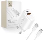 Tech-Protect nca20 2-port network charger pd 20w / qc3.0 + type-c cable white (5906302330553)
