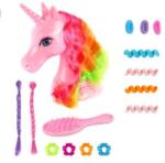 Man Yuk Toys Комбинирана глава на еднорог - Комплект за оформяне на грива