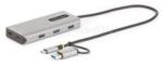 StarTech USB-C Multiport Adapter w/Attached USB-C to USB-A Dongle, Dual HDMI (4K30Hz/1080p60Hz), 3x USB-A 5Gbps, Mini Travel Dock, Laptop Docking Station (167B-USBC-MULTIPORT) (167B-USBC-MULTIPORT)