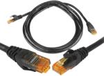 LTC 8P8C CAT6e UTP csatlakozó hálózati kábel (patchcord) 1, 5 m fekete