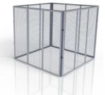 Juskys Compostor grădină 450 l, oțel galvanizat, ochiuri 30x15 mm (301891) Compostator