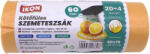 Ikon szemeteszsák 20+4db/roll kötőfüles 60l (60x70+20cm) narancs