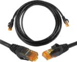LTC 8P8C CAT6e UTP csatlakozó hálózati kábel (patchcord) 2 m fekete