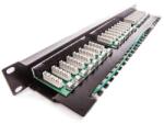 KELine Patch Panel Cat. 5E UTP 24 portos 1U Kompakt, Fekete (606030)