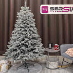 Karácsonyi Deluxe műfenyő a Sersimo-tól, Lapland Select, havas, teljesen 3D, 180 cm