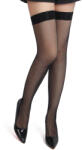 SuperLove Classic Fishnet Hold-Ups Small Mesh Holes 3594 Black XS-M