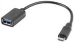 Lanberg USB 3.0 Micro USB Átalakító Fekete 15cm AD-OTG-UM-01 (AD-OTG-UM-01)