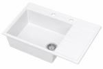 Ruvetti Axel 160 K chiuvetă din granit 79x50 cm alb 3001AXK_WH160K_W (3001AXKWH160KW) Chiuveta