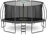 INLEA ULTIMATE Jump Trambulin belső védőhálóval 500 cm - szürke (IN01-0027) - pepita