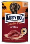 Happy Dog pur konzerv strucc ízesítésű nedves állateledel felnőtt kutyák számára 6x400 g - dogshop